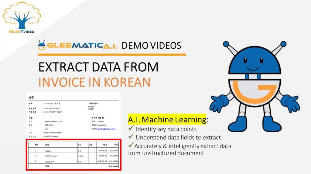 Extracting data from receipts using Document AI